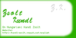 zsolt kundl business card